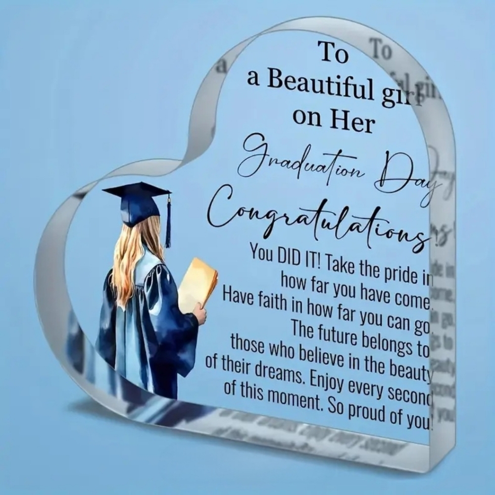 Graduation Decor with Blue and Gold Accents With Handcrafted Giftbox